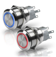 Stainless Steel LED Switches - 8HG 958 455-001 - Hella Marine
